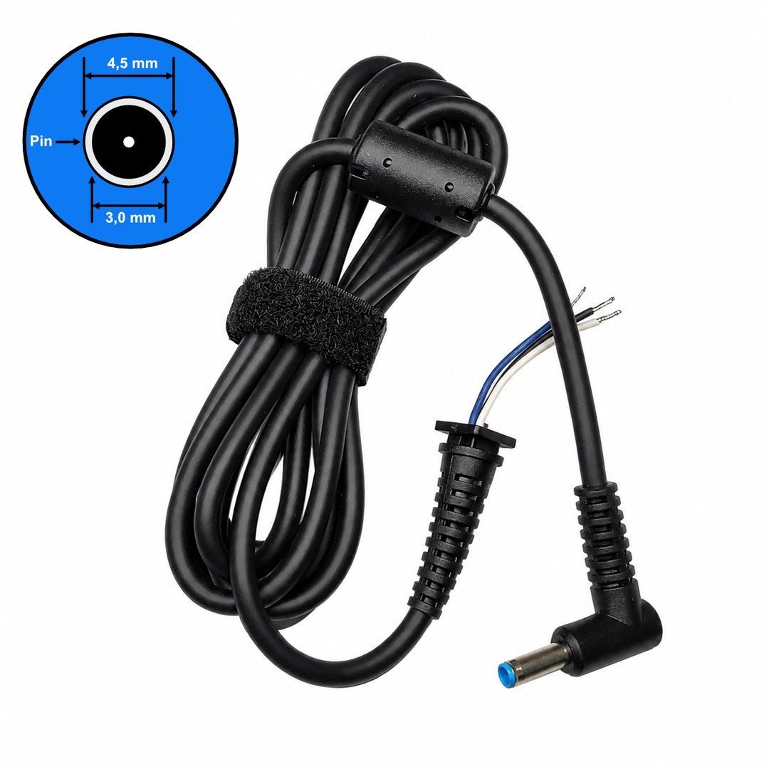 Cable cargador 4530 (repuesto) Pin azul HP 65W