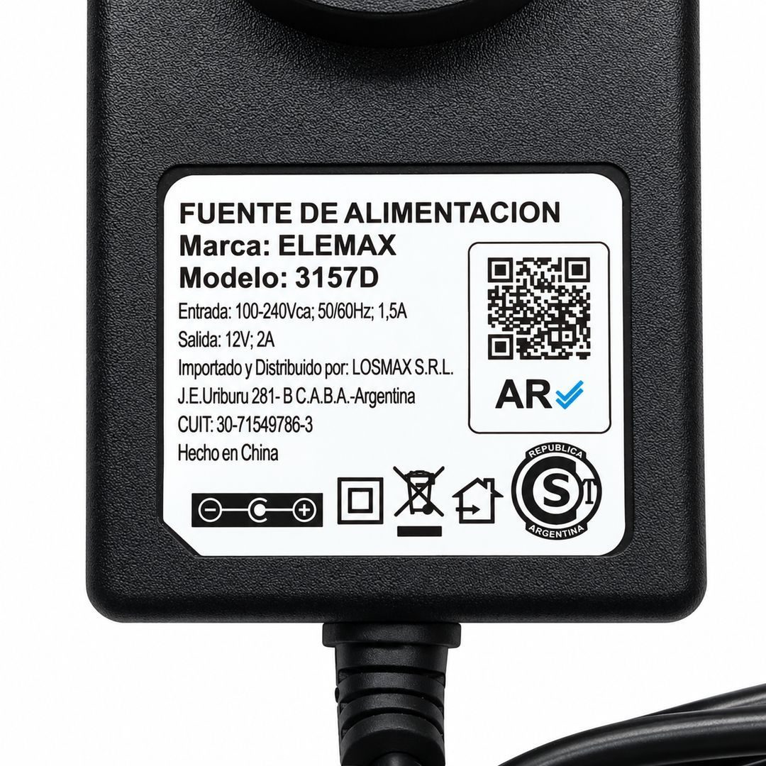 Cargador Netbook Conectar Igualdad Juana Manso de 12V (Modelo 3157D) - imagen 3