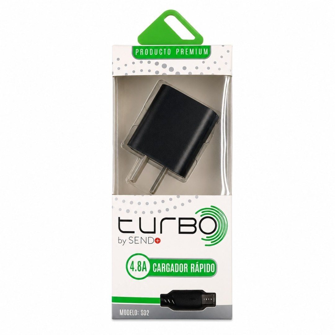 Cargador USB TIPO-C 4.8A Send+ (S02)