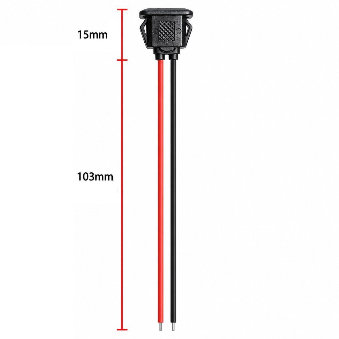 Conector Jack Tipo-C empotrable para carcasas con cables - imagen 2