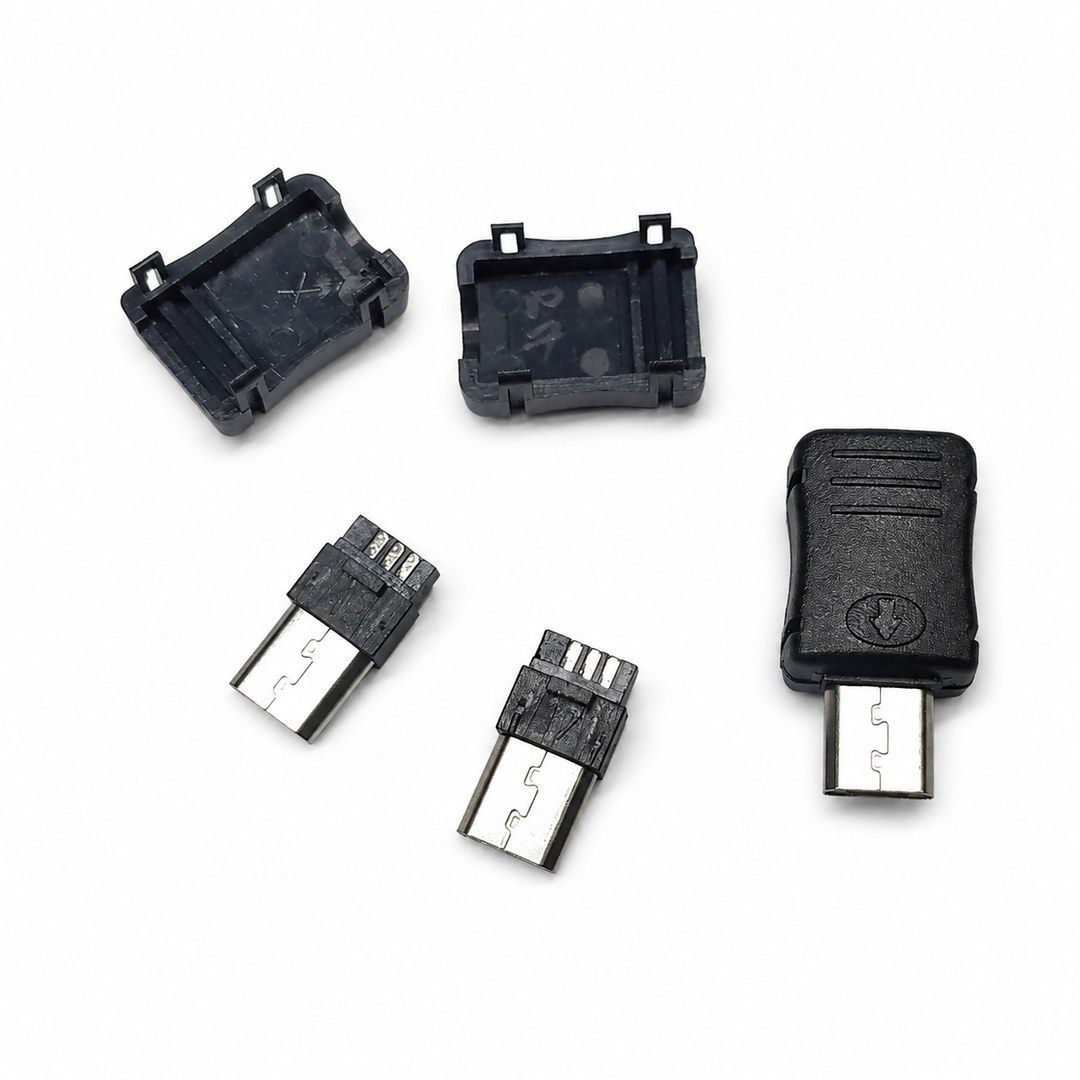Conector Micro USB Macho (5 pines) USB-204 - imagen 2