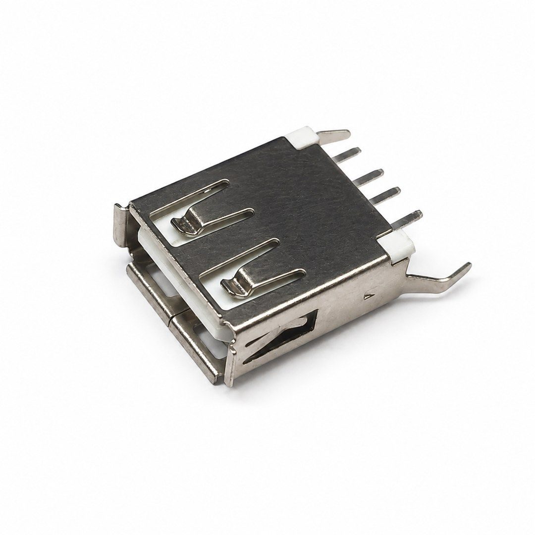 Conector Jack USB Hembra (4 pines 2 anclajes) USB-101 - imagen 2