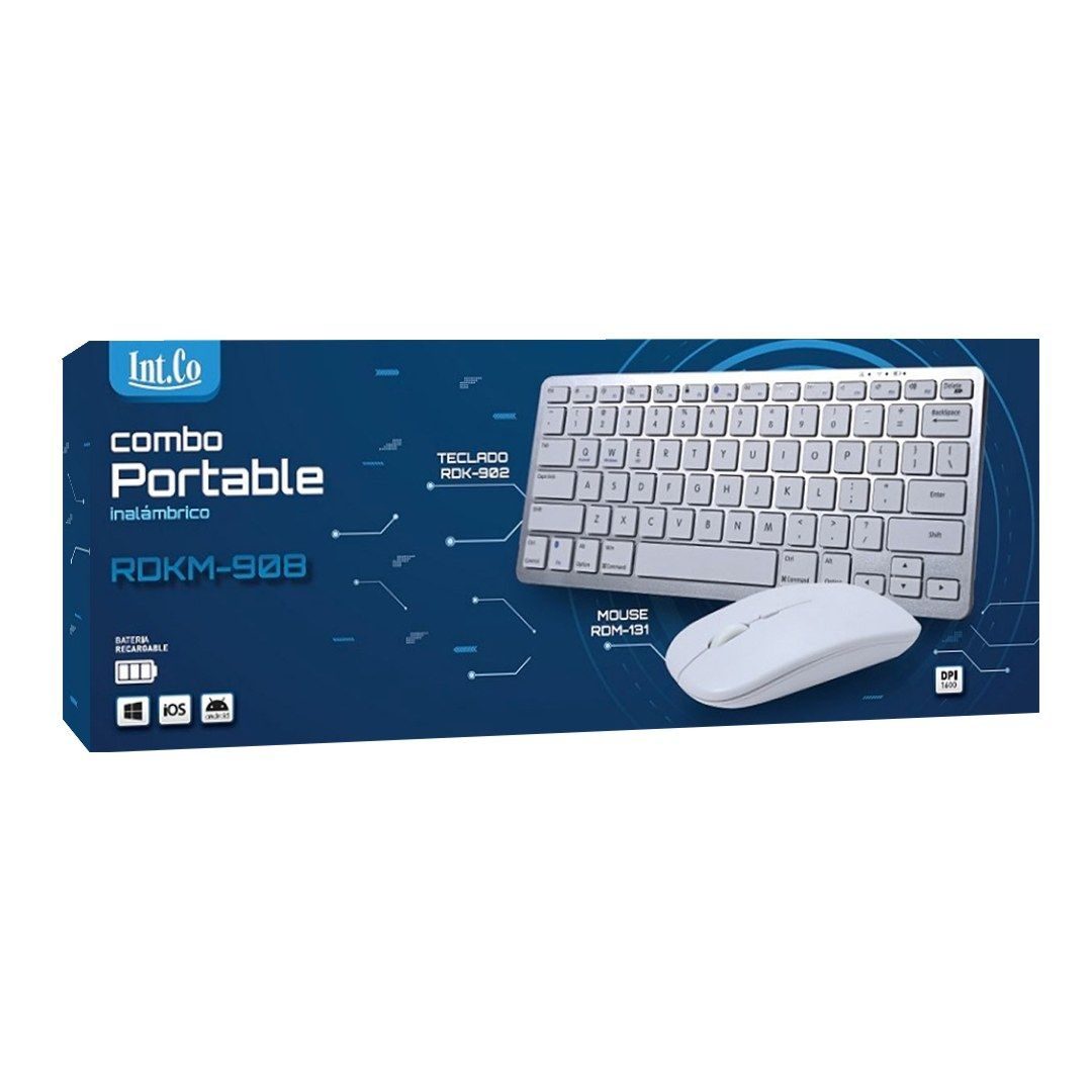 Kit Teclado + Mouse Bluetooth Intco RDKM-908 Slim - imagen 2