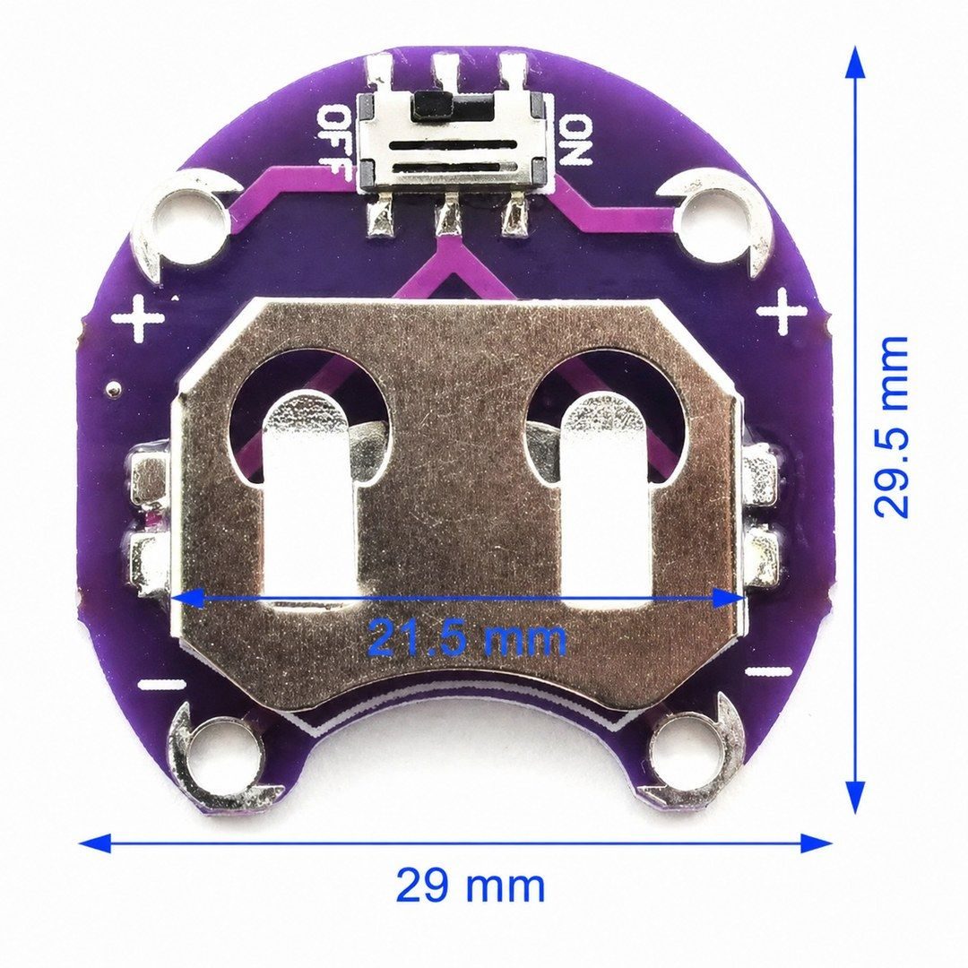 Placa Soporte Pila CR2032 Notebook Arduino Porta Pilas - imagen 2